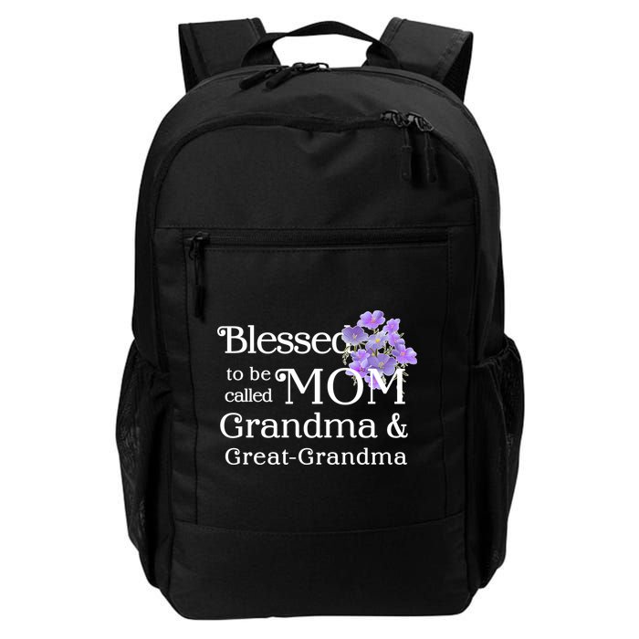Blessed To Be Called Mom Grandma & Great Grandma Backpack