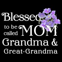 Blessed To Be Called Mom Grandma & Great Grandma 16 in Basic Backpack