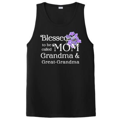 Blessed To Be Called Mom Grandma & Great Grandma PosiCharge Competitor Tank