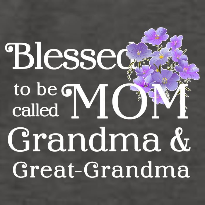 Blessed To Be Called Mom Grandma & Great Grandma Vector Backpack