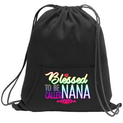 Blessed To Be Called Nana Sweatshirt Cinch Pack Bag