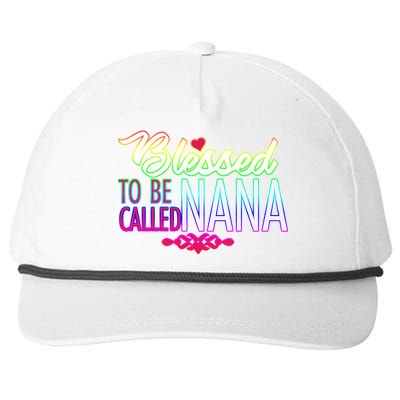 Blessed To Be Called Nana Snapback Five-Panel Rope Hat