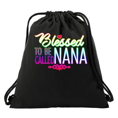 Blessed To Be Called Nana Drawstring Bag