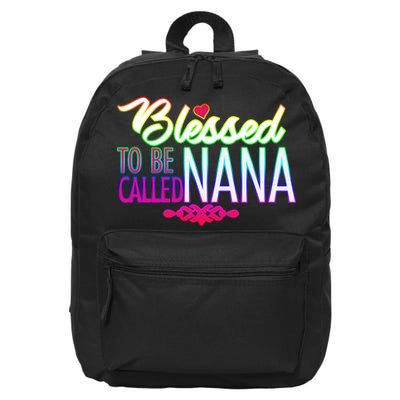 Blessed To Be Called Nana 16 in Basic Backpack