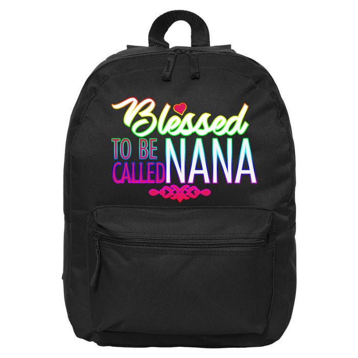 Blessed To Be Called Nana 16 in Basic Backpack