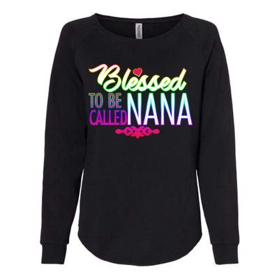 Blessed To Be Called Nana Womens California Wash Sweatshirt