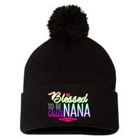 Blessed To Be Called Nana Pom Pom 12in Knit Beanie