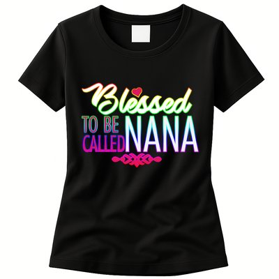 Blessed To Be Called Nana Womens T-Shirt