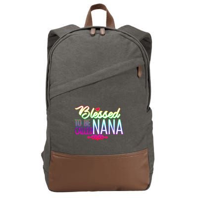 Blessed To Be Called Nana Cotton Canvas Backpack