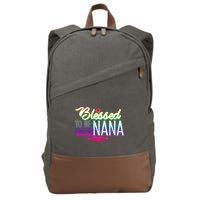 Blessed To Be Called Nana Cotton Canvas Backpack