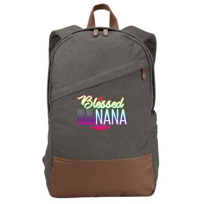 Blessed To Be Called Nana Cotton Canvas Backpack