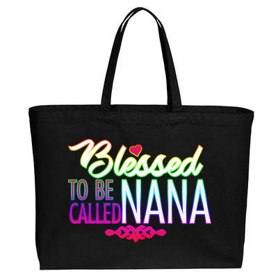 Blessed To Be Called Nana Cotton Canvas Jumbo Tote