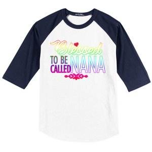 Blessed To Be Called Nana Baseball Sleeve Shirt