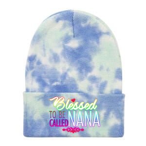 Blessed To Be Called Nana Tie Dye 12in Knit Beanie