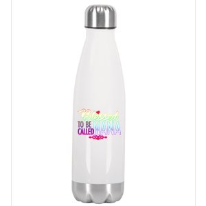 Blessed To Be Called Nana Stainless Steel Insulated Water Bottle