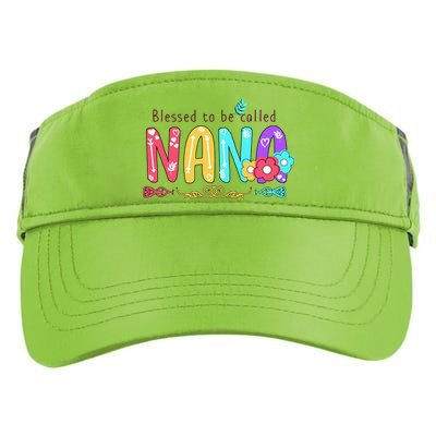 Blessed To Be Called Nana Cute Floral  Adult Drive Performance Visor