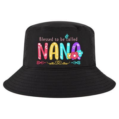 Blessed To Be Called Nana Cute Floral  Cool Comfort Performance Bucket Hat