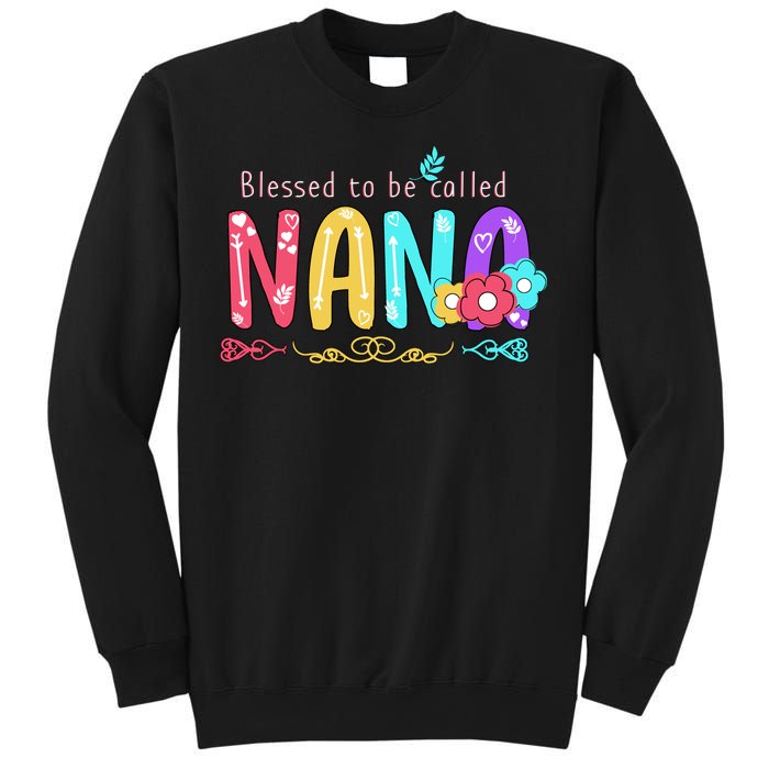 Blessed To Be Called Nana Cute Floral  Sweatshirt