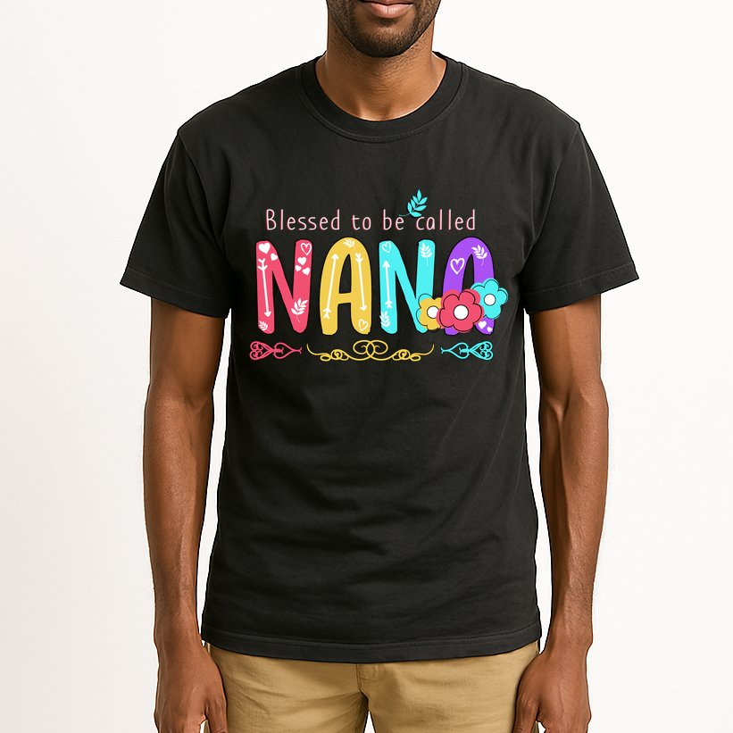 Blessed To Be Called Nana Cute Floral  Tall T-Shirt