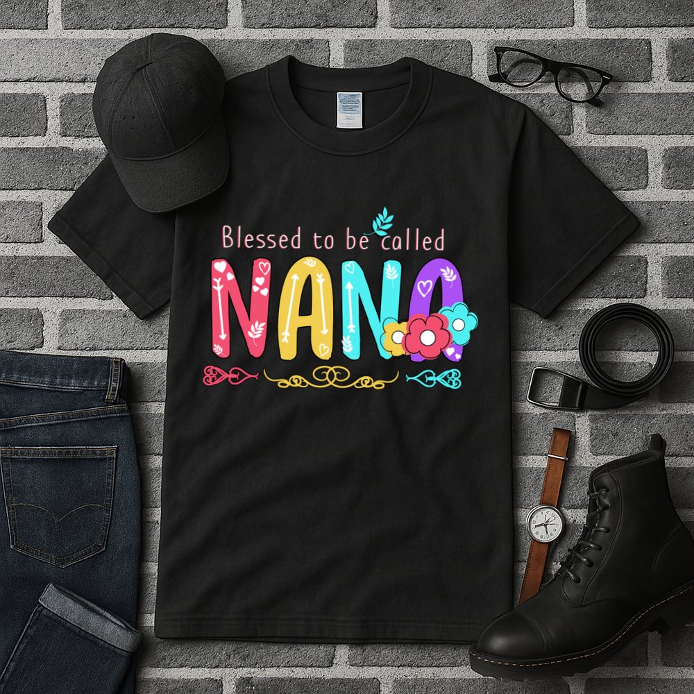 Blessed To Be Called Nana Cute Floral  Tall T-Shirt