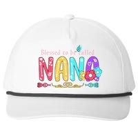 Blessed To Be Called Nana Cute Floral  Snapback Five-Panel Rope Hat