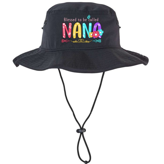 Blessed To Be Called Nana Cute Floral  Legacy Cool Fit Booney Bucket Hat