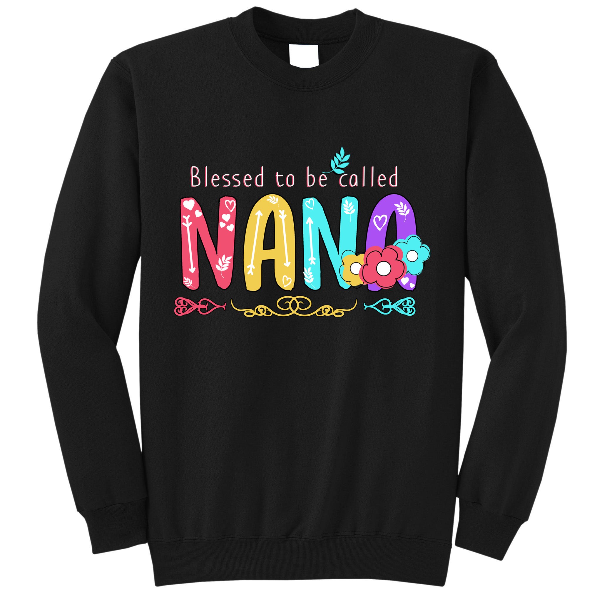 Blessed To Be Called Nana Cute Floral  Tall Sweatshirt