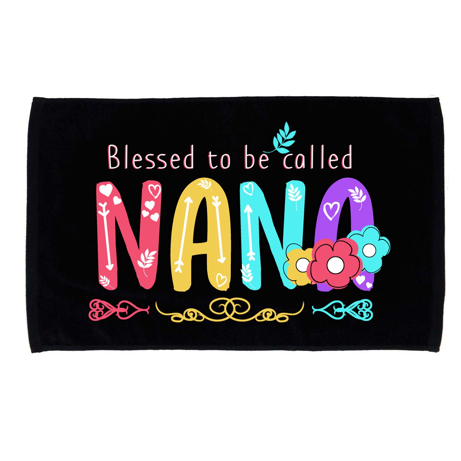 Blessed To Be Called Nana Cute Floral  Microfiber Hand Towel