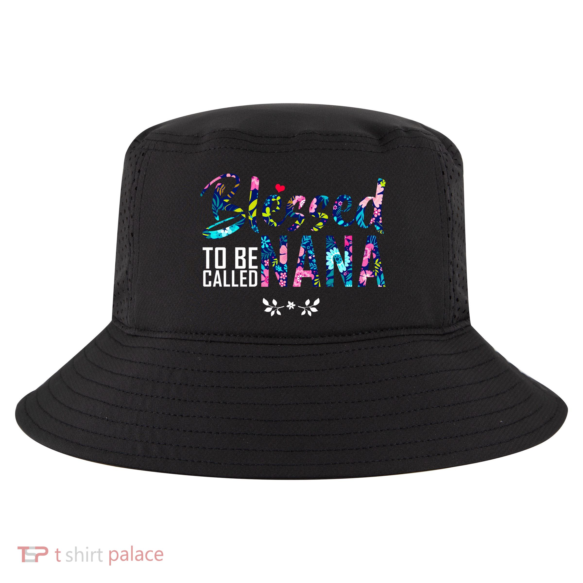 Blessed To Be Called Nana Flower Cool Comfort Performance Bucket Hat