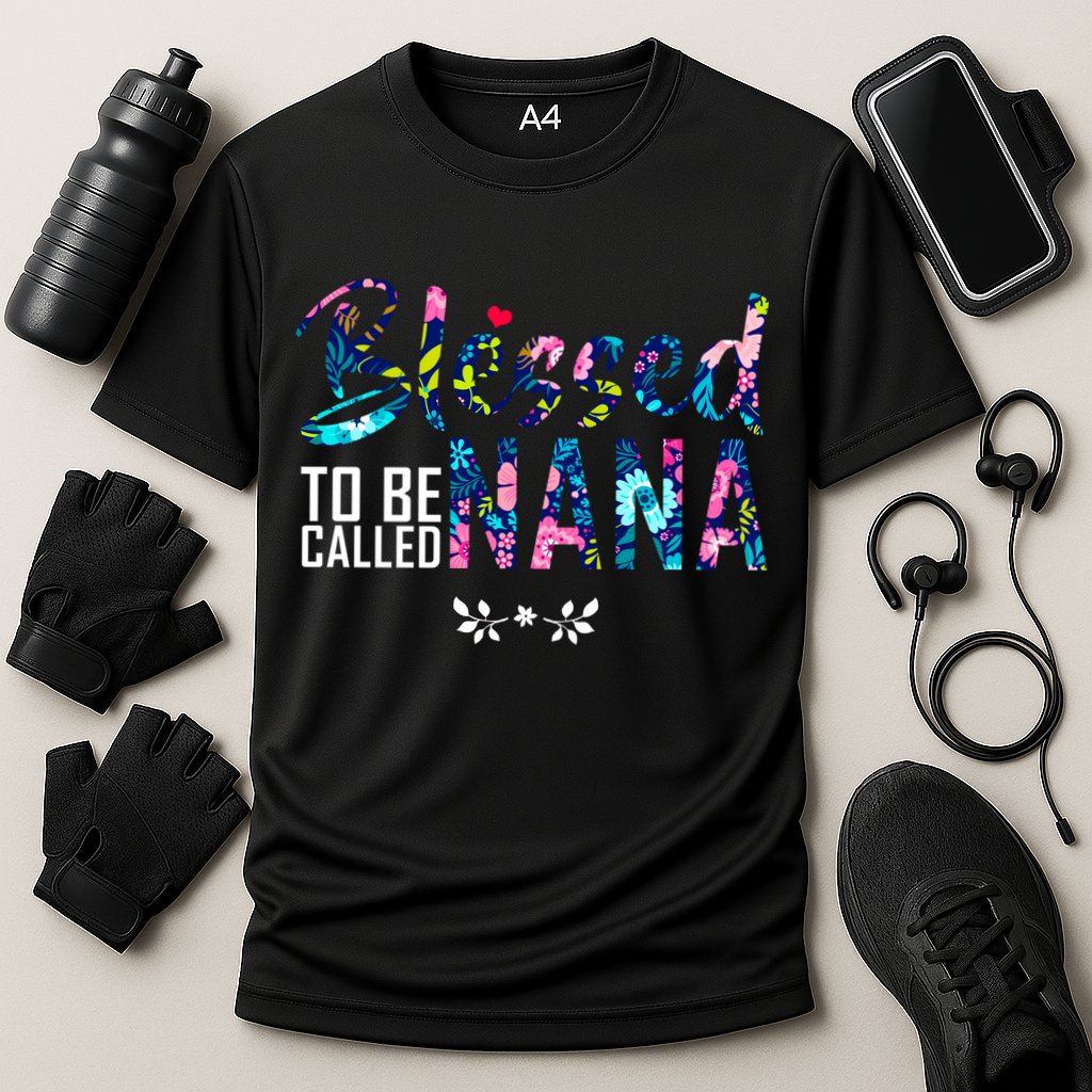 Blessed To Be Called Nana Flower Performance Shirt