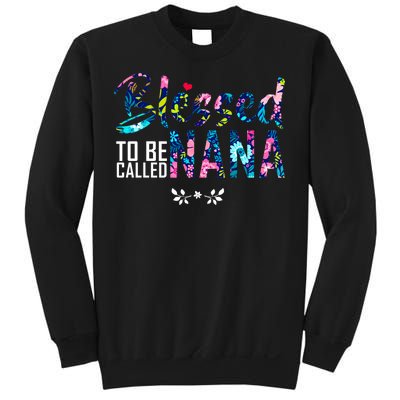 Blessed To Be Called Nana Flower Sweatshirt