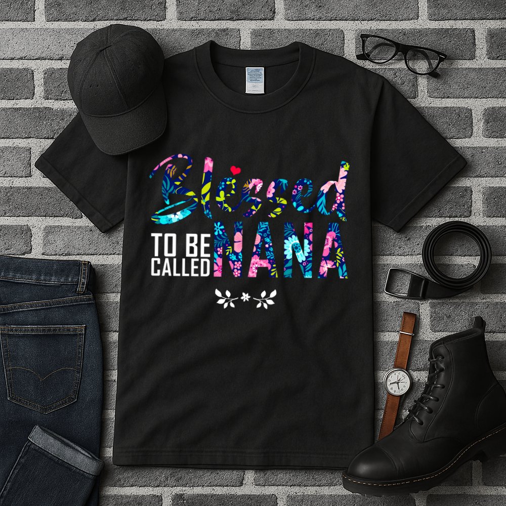 Blessed To Be Called Nana Flower Tall T-Shirt