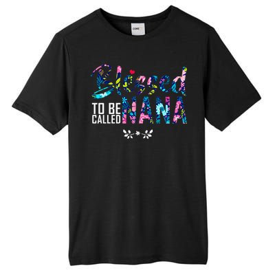 Blessed To Be Called Nana Flower Tall Fusion ChromaSoft Performance T-Shirt