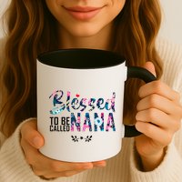 Blessed To Be Called Nana Flower Mug