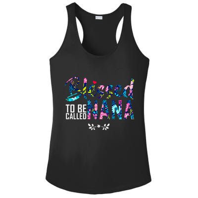 Blessed To Be Called Nana Flower Ladies PosiCharge Competitor Racerback Tank