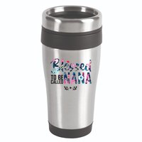 Blessed To Be Called Nana Flower 16oz Travel Tumbler
