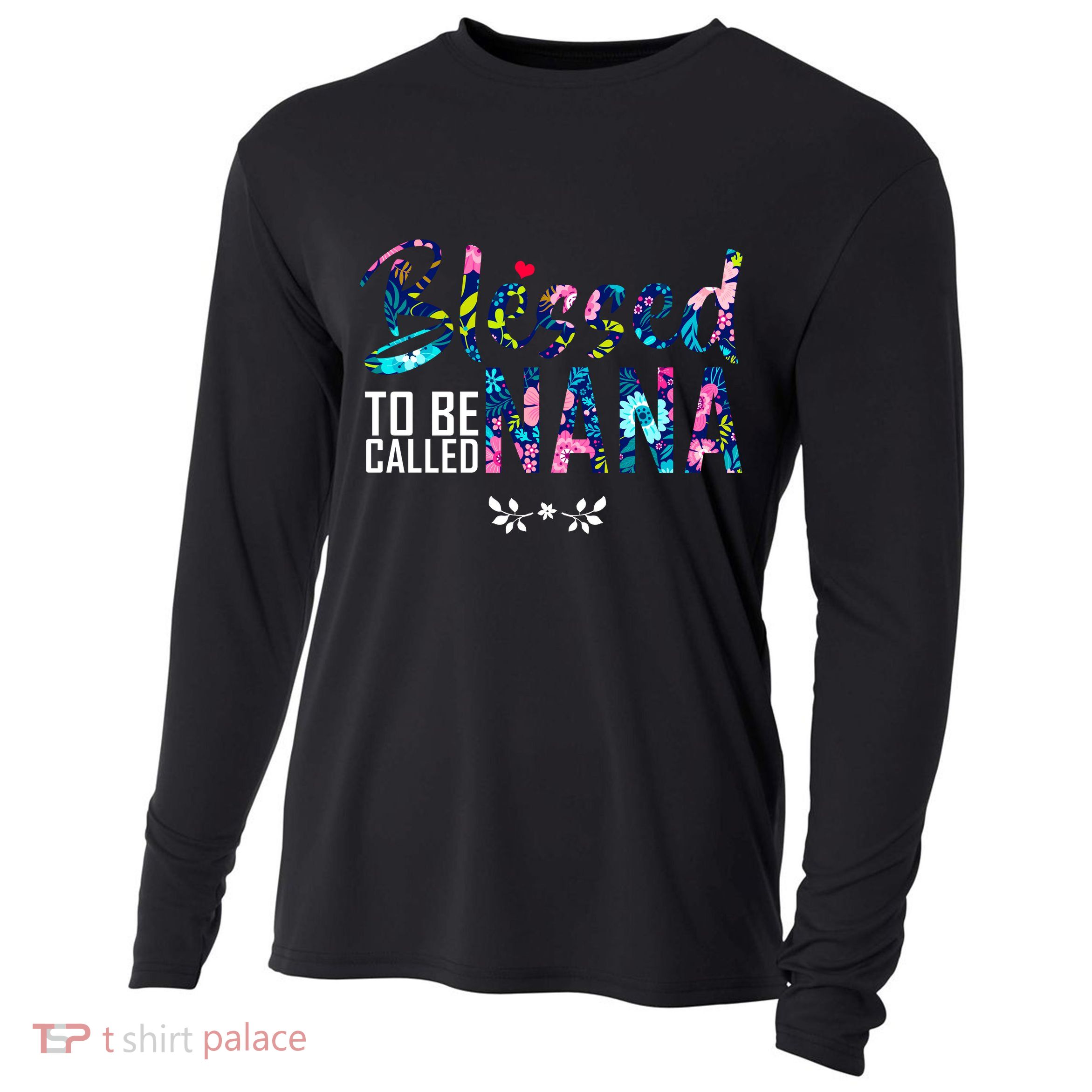 Blessed To Be Called Nana Flower Cooling Performance Long Sleeve Crew