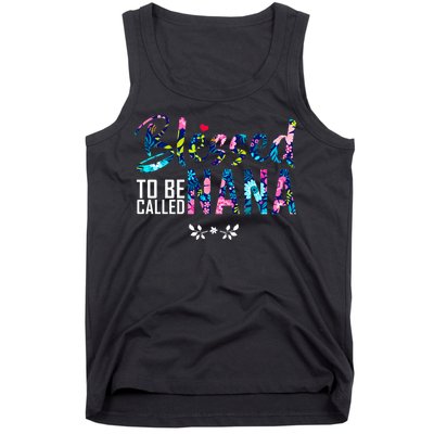 Blessed To Be Called Nana Flower Tank Top