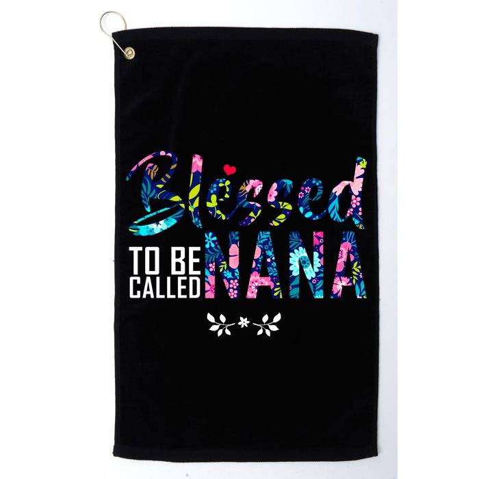 Blessed To Be Called Nana Flower Golf Towel