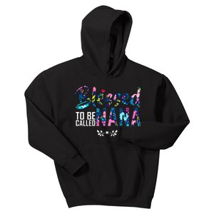 Blessed To Be Called Nana Flower Kids Hoodie