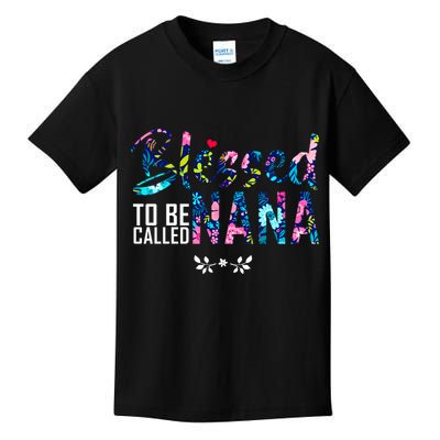 Blessed To Be Called Nana Flower Kids T-Shirt