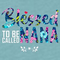 Blessed To Be Called Nana Flower Sueded Cloud Jersey T-Shirt