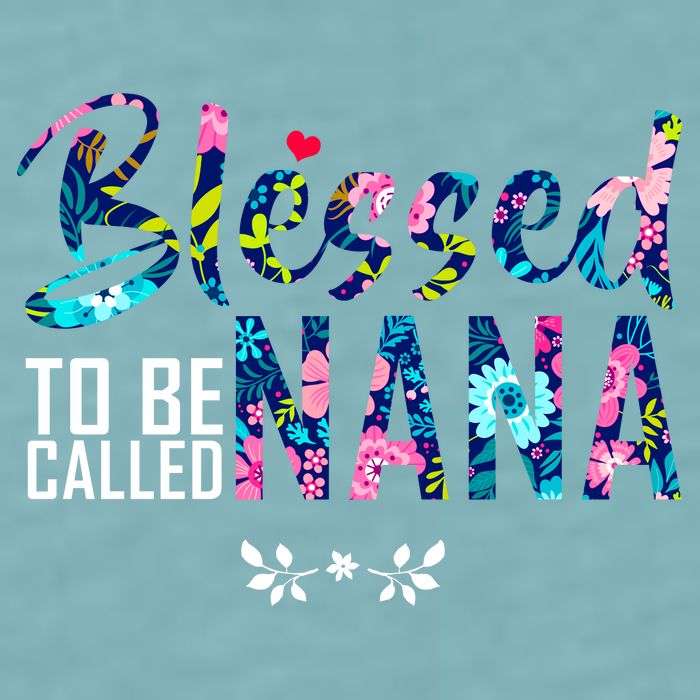 Blessed To Be Called Nana Flower Sueded Cloud Jersey T-Shirt