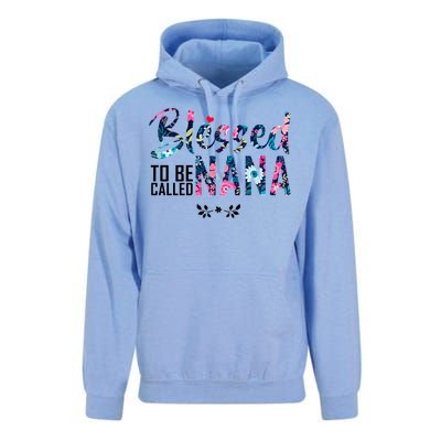 Blessed To Be Called Nana Flower Unisex Surf Hoodie