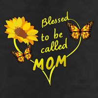 Blessed To Be Mom Butterfly Sun Floral  Hat