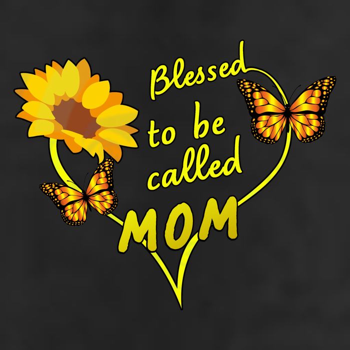 Blessed To Be Mom Butterfly Sun Floral  Hat