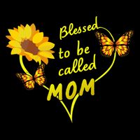 Blessed To Be Mom Butterfly Sun Floral  Visor