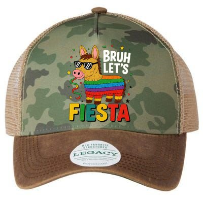 Bruh Lets Fiesta Cinco Mayo Pinata Funny Legacy Tie Dye Trucker Hat