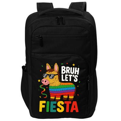 Bruh Lets Fiesta Cinco Mayo Pinata Funny Impact Tech Backpack