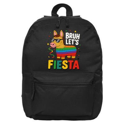 Bruh Lets Fiesta Cinco Mayo Pinata Funny 16 in Basic Backpack